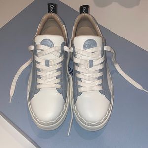 Blue and white Chloe Sneakers!